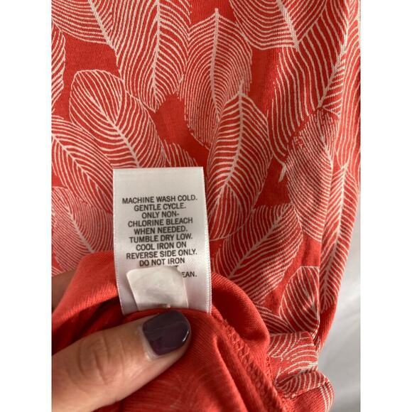 Banana Republic Leaf Print Cami Tank size small - Picture 5 of 6